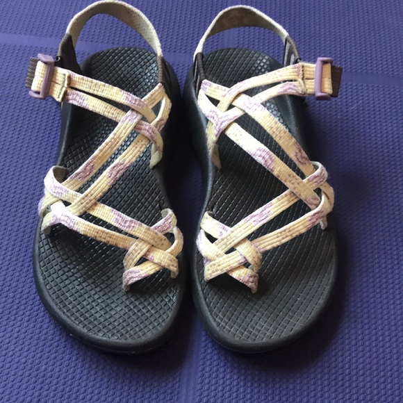 yellow chaco sandals